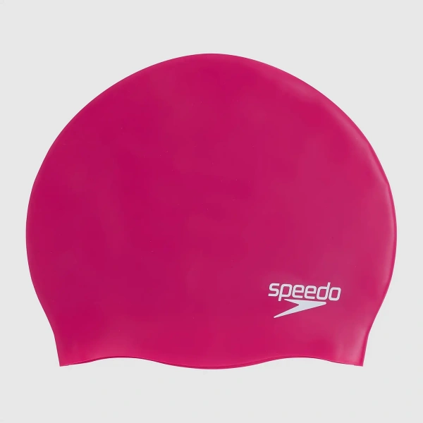 Шапочка для плавания Speedo Moulded Silc, силикон (розовый)